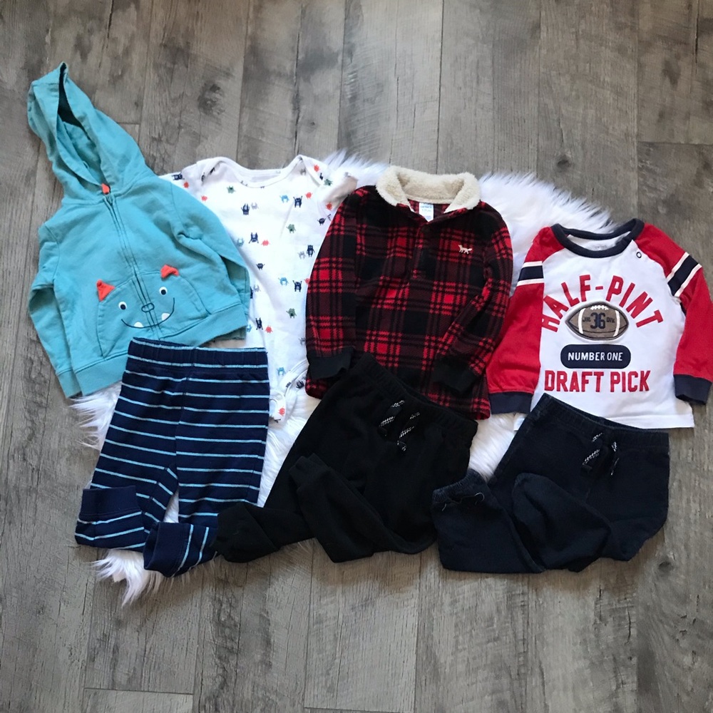 Bundle of carters baby boy toddler boy outfit sets